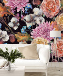 Cotton with Flowers Wallpaper