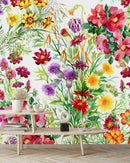 Voguish Modern Wildflowers Wallpaper