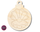Unfinished Wood Etched Clam Shell Ornament Shape | JGrondz | Paint By Line Crafts | up to 30" DIY