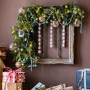 Wood Beaded Cord Curtain Tiebacks DIY Door Curtain 47" Long