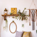 Wood Beaded Cord Curtain Tiebacks DIY Door Curtain 47" Long