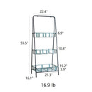 Blue Metal Shelf Rustic Metal Shelf