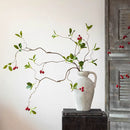 Faux Berry Leaf Branch Stem 45.2" Tall