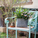Iron Carry Flower Pot Gray Sweet Home