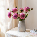 Faux Silk Artificial Dahlia Flower Stem Rose Pink 29" Tall