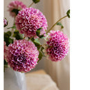 Faux Silk Artificial Dahlia Flower Stem Rose Pink 29" Tall