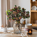 Rose Purple Elder Flower Leaf Bunch 22" Tall
