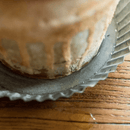 Rustic Fluted Metal Tray