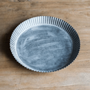 Rustic Fluted Metal Tray