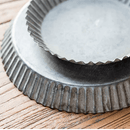 Rustic Fluted Metal Tray