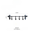 Farmhouse Iron Hook Rail