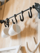 Farmhouse Iron Hook Rail