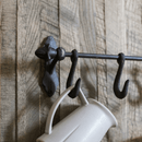 Farmhouse Iron Hook Rail