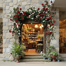 Artificial Red Rose Climbing Garland for Walls