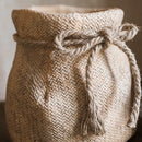 Ribbon Bag Style Concrete Garden Pot