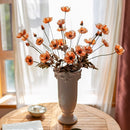 Faux Silk Rustic Poppy Flower Stem in Orange 23" Tall