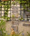 Rustic Wood Ladder Wall Décor Tool Organizer