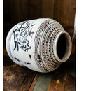 Giant Zen Style Ink Painting Terracotta Floor Pot