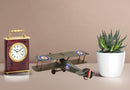 1940 green spitfire monoplane Antique Style Metal Model Plane Decor