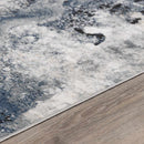 Kirkland Dark Blue Marble Rug