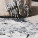 Kirkland Dark Blue Marble Rug