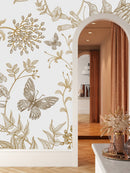 Modish Vintage Flowers Wallpaper Vogue