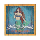 Delray Beach, Florida is for Mermaids Phrase Wooden Sign | Wall Art Print on Real Wood