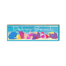 Delray Beach Umbrellas Sign | Wall Art Print on Real Wood