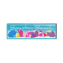 Boynton Beach, Florida Umbrellas Wooden Sign | Wall Art Print on Real Wood