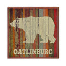 Gatlinburg Bear Sign | Real Art Print on Wood