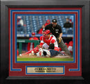JT Realmuto Play at the Plate Philadelphia Phillies 8" x 10" Framed Baseball Photo