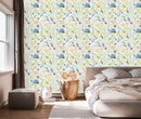 Fashionable Watercolored Leaves Wallpaper Tasteful