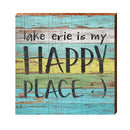 Lake Erie is My Happy Place | Wall Art Print on Real Wood