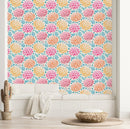 Contemporary Little Flowers Wallpaper Tasteful