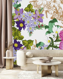 Pink and Violet Flowers Wallpaper