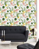 Apple on White Background Wallpaper