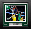 Jaylen Brown Dunks Over LeBron Boston Celtics 8" x 10" Framed Basketball Photo