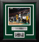 Jaylen Brown Game-Tying 3-Pointer Boston Celtics 8" x 10" Framed 2024 Photo with Engraved Autograph