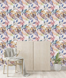 Elegant Watercolor Leaves Wallpaper Tasteful
