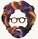 Jerry Garcia Face Christmas Ornament