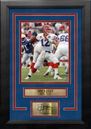 Jim Kelly v. New England Buffalo Bills 8" x 10" Framed Football Photo with Engraved Autograph