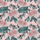 Pink Wallpaper with Gentle Flowers