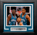 Larry Johnson, Alonzo Mourning, & Muggsy Bogues Charlotte Hornets 8" x 10" Framed Basketball Photo