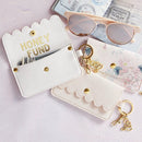 Secret Stash Coral Credit Card Pouch