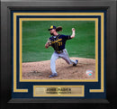 Josh Hader in Action Milwaukee Brewers 8" x 10" Framed Baseball Photo