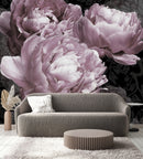 Contemporary Dark Floral Modern Wallpaper