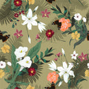 Stylish Green Floral Wallpaper Smart