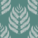 Contemporary Fern Leaves Wallpaper Fashionable