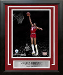 Julius "Dr. J" Erving Blackout Dunk Philadelphia 76ers 8" x 10" Framed Basketball Photo