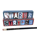 Stars & Stripes Word Block Set | Letters of Love Designs